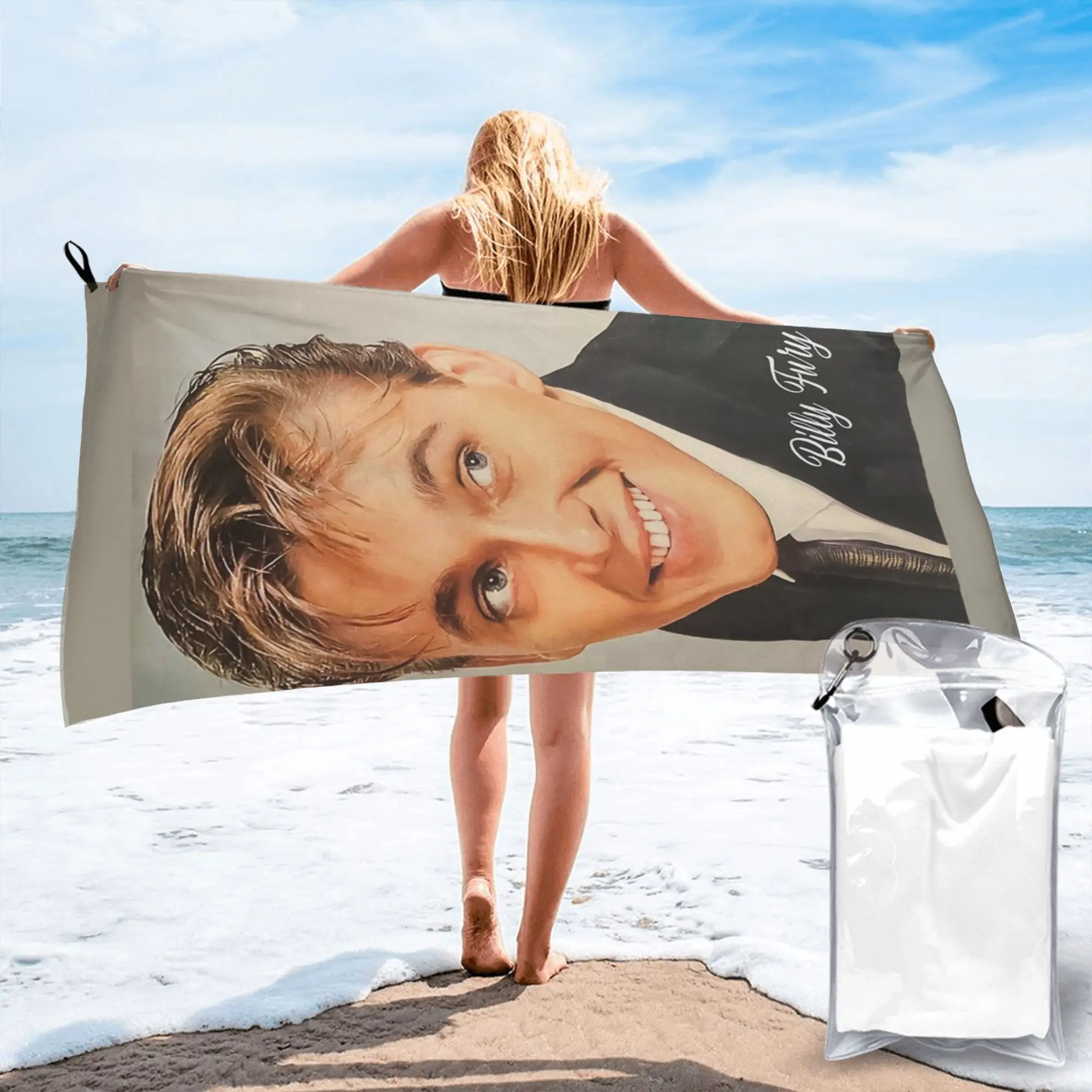 Billy Fury Beach Towel Soft Microfiber Quick Dry Absorbent Quick Towels For Yoga