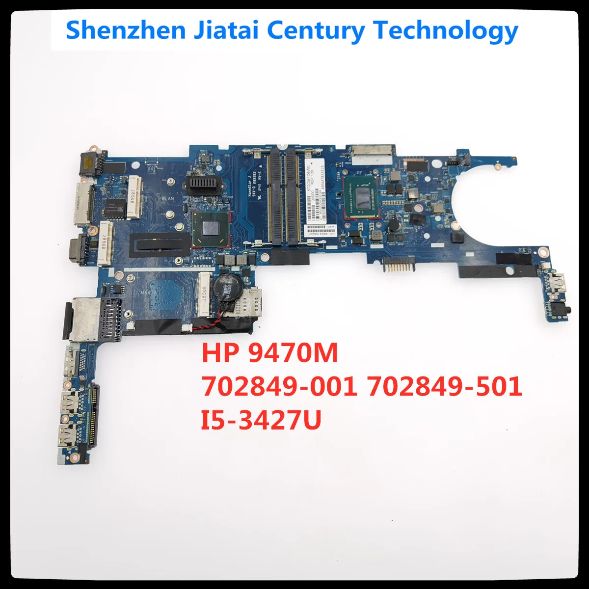 

702849-001 702849-501 702849-601 For HP EliteBook Folio 9470M 6050A2514101 Laptop motherboard i5-3427u