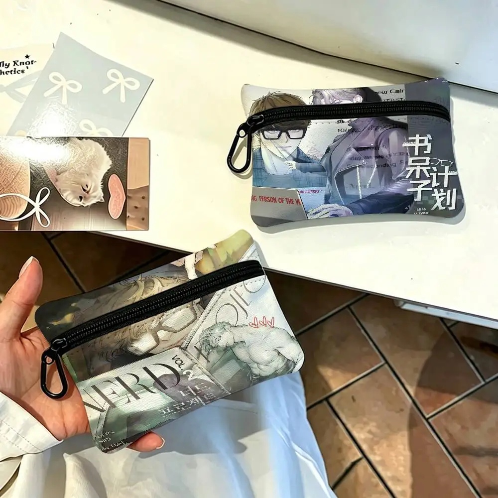 Nerd Project Bl Anime Wear-resistant Oxford Cloth Coin Purse Portable Backpack Hanging Card Storage Bag