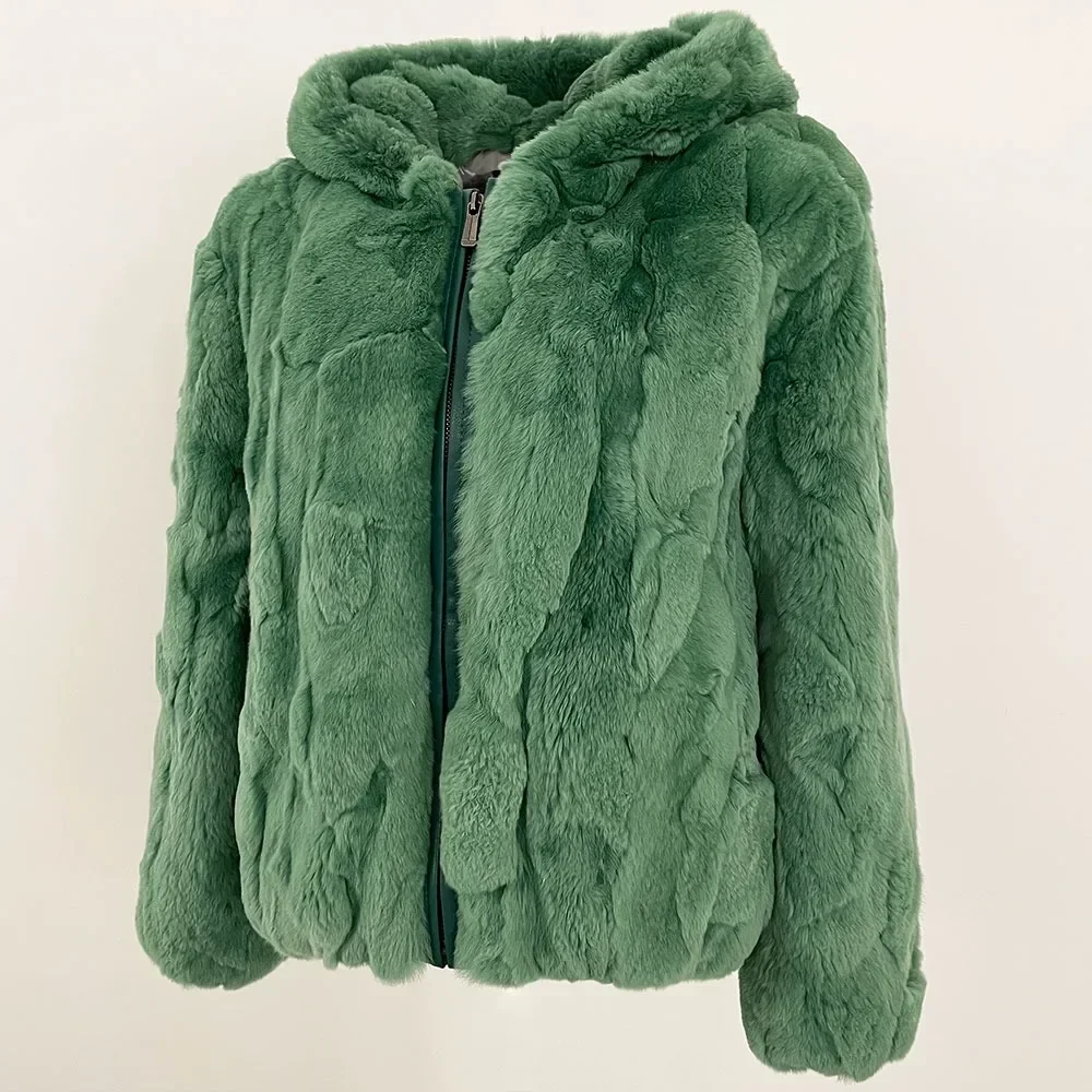 OFTBUY chaqueta de piel de conejo auténtica 2025 ropa femenina de invierno nuevo en abrigos y chaquetas chaquetas coreanas Dongdaemun chaquetas de mujer de alta calidad