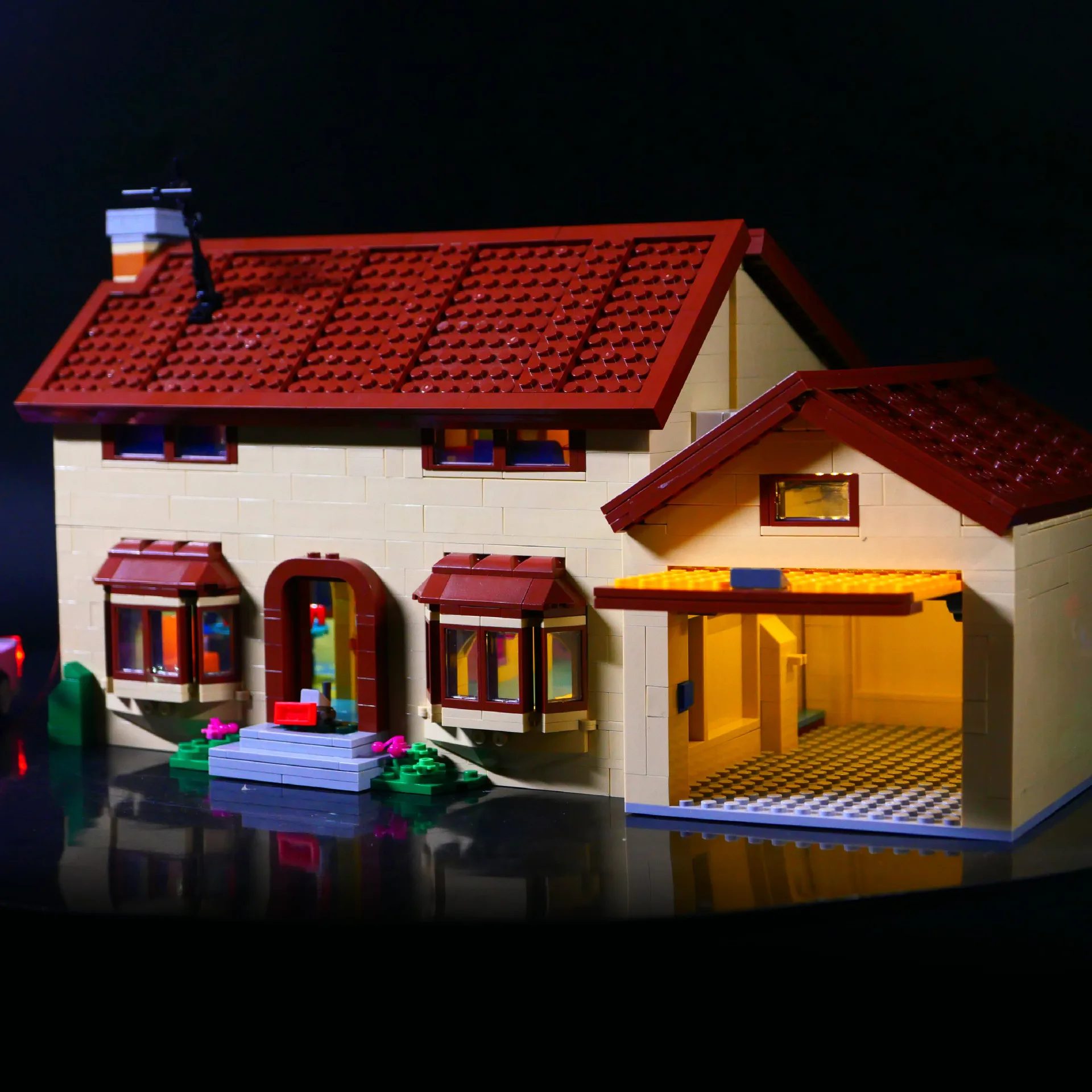 غير متضمنة مجموعة إضاءة LED لبنات البناء لـ Simpsons House 71006 ألعاب ذاتية الصنع هدية مجموعة الإضاءة فقط