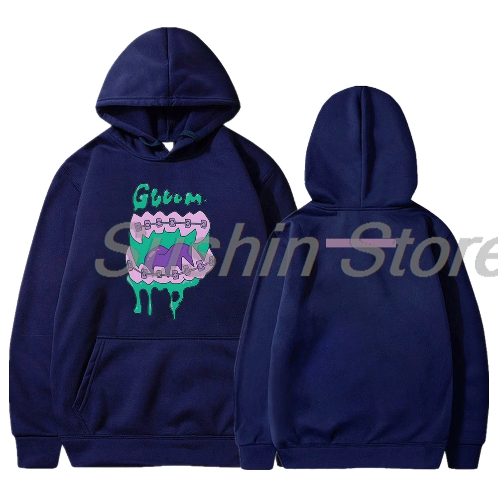 Quallen können nicht in der Nacht Anime Hoodie 2024 neue Manga Langarm Streetwear Männer Frauen Sweatshirt Harajuku Kleidung schwimmen