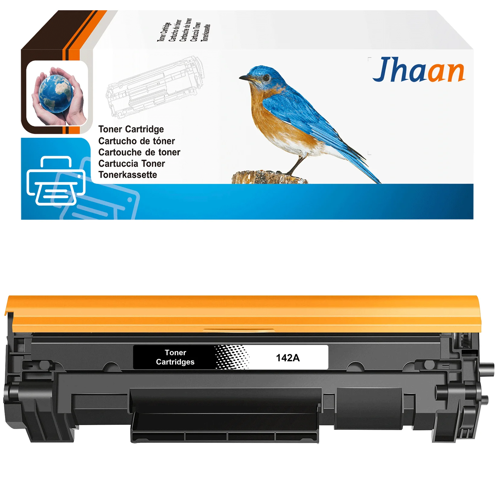 Jhaan142A 142X Toner avec puce de remplacement pour HP W1420A W1420X Toner pour HP Laserjet M110 M110w (compatible avec "E" et HP +)