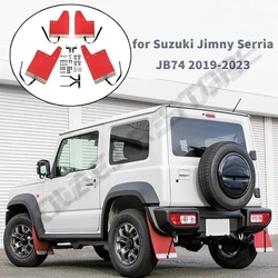 Car Mud Flaps For Suzuki Jimny Sierra JB74 2019-2023 Mudguards Splash Guard Fender Mudflap Front Rear 4PCS Car Accessories