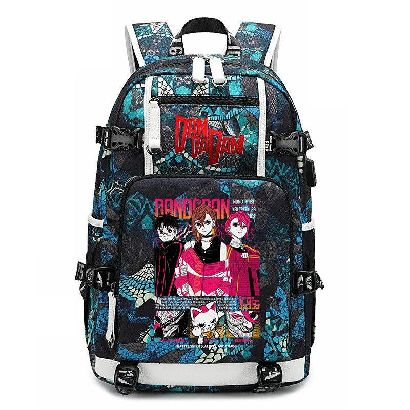Dandadan Manga School Bag Large Capacity Lightweight Laptop Backpack for Kids Teens Boys Girls