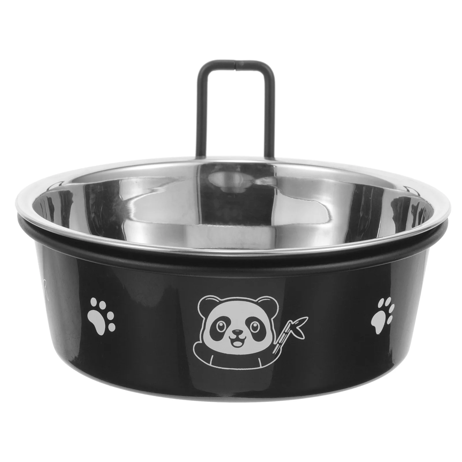 

1 set Stainless Steel Pet Bowl, Anti-Spill Wear-Resistant Dog Cat Food Water Container, Hanging Puppy Kitten Bowl,