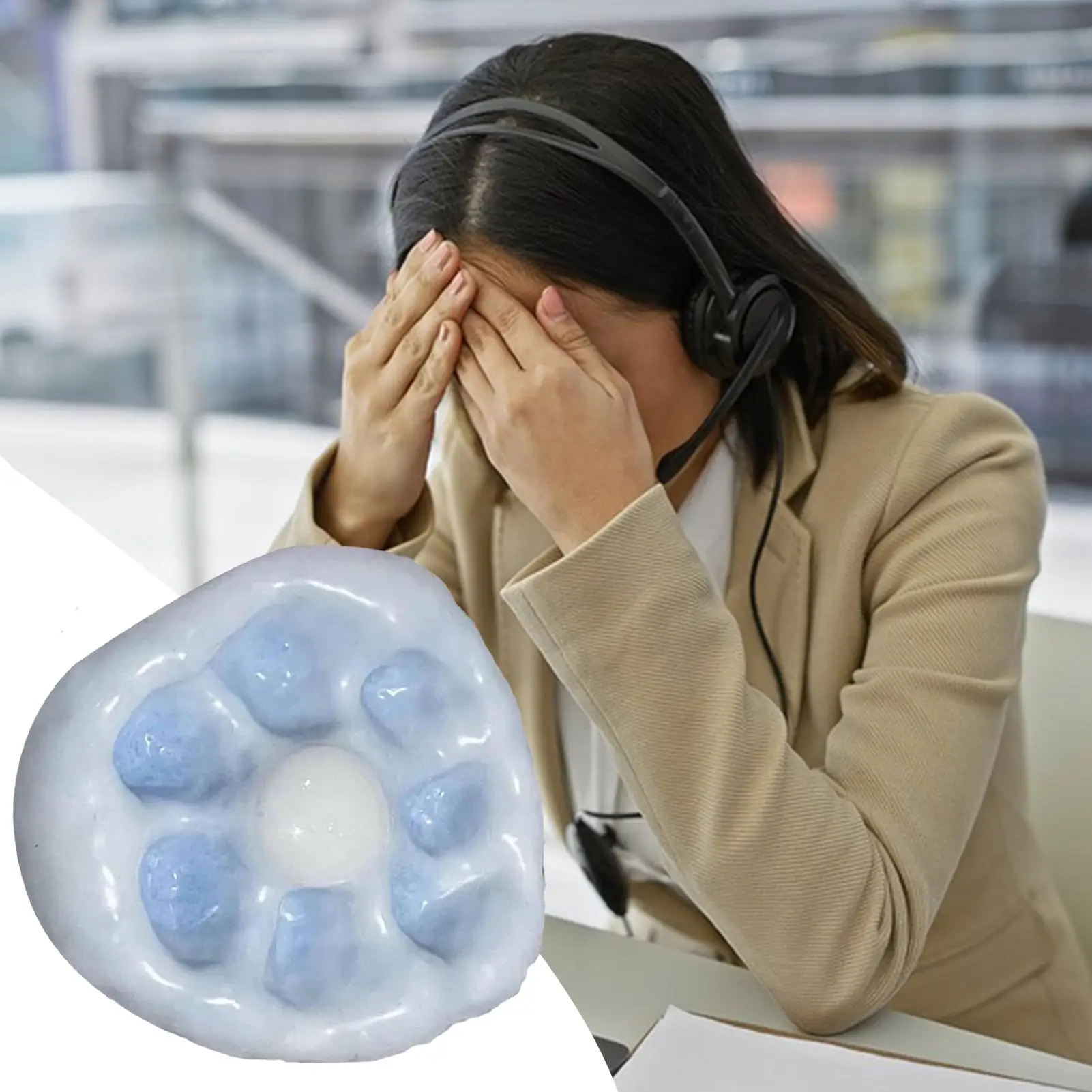 Stressspielzeug, formbarer sensorischer Stressball, sensorisches Spielzeug, Klebreis, Desktop-Dekoration für den täglichen Gebrauch, Erwachsene, Kinder, Arbeit, Studium, Reisen