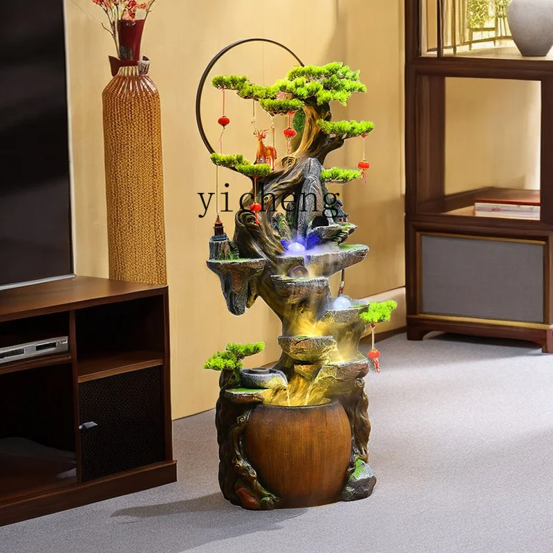 

LSL living room alpine flowing water ornament circulating water landscape landing rockery family entrance lucky