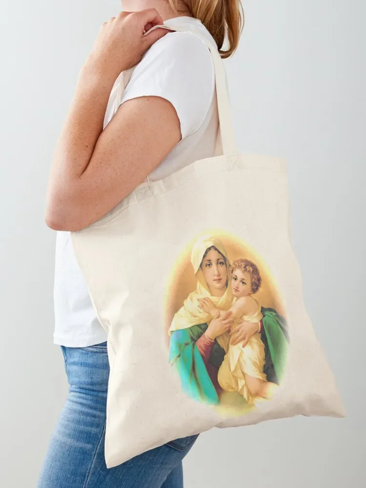 

Our Lady of Schoenstatt Virgin Mary Catholic Saint 2020-020 Tote Bag Women's shopper hand bag shopper bags female bag