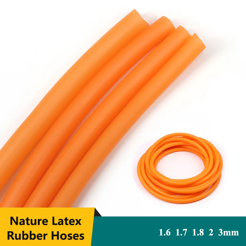 1~10m Orange Nature Latex Rubber Hoses High Resilient Tension Belt Surgical Medical Tube Speargun Band Slingshot Catapult