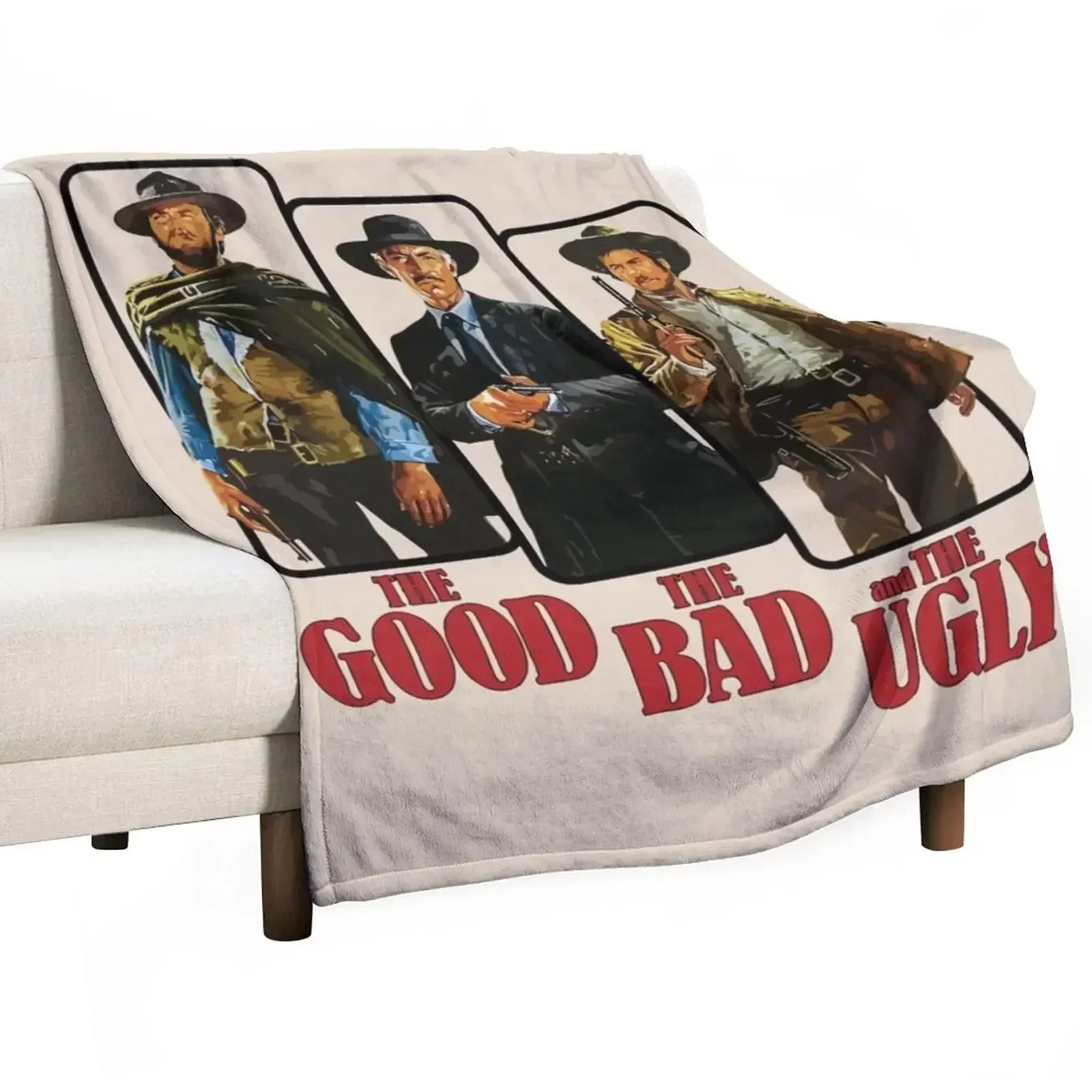 

The Good The Bad and The Ugly Poster Graphic Throw Blanket Multi-Purpose manga Warm Blankets