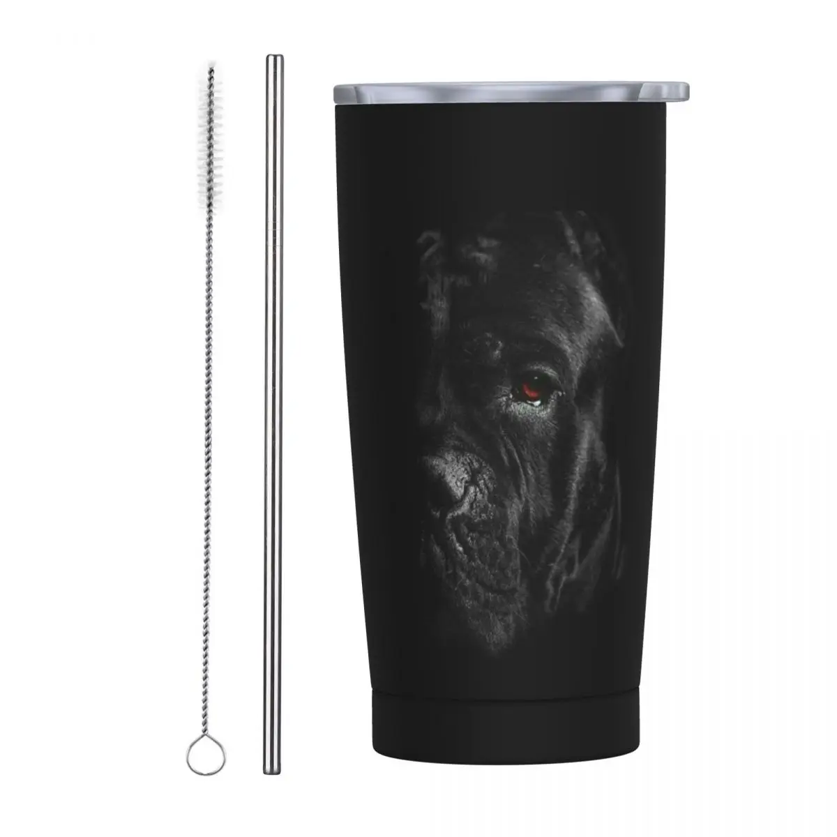 Cane Corso Animal Dog Stainless Steel Tumbler Vacuum Insulated Mugs Thermal Cold Cups Straws With Lid 20oz