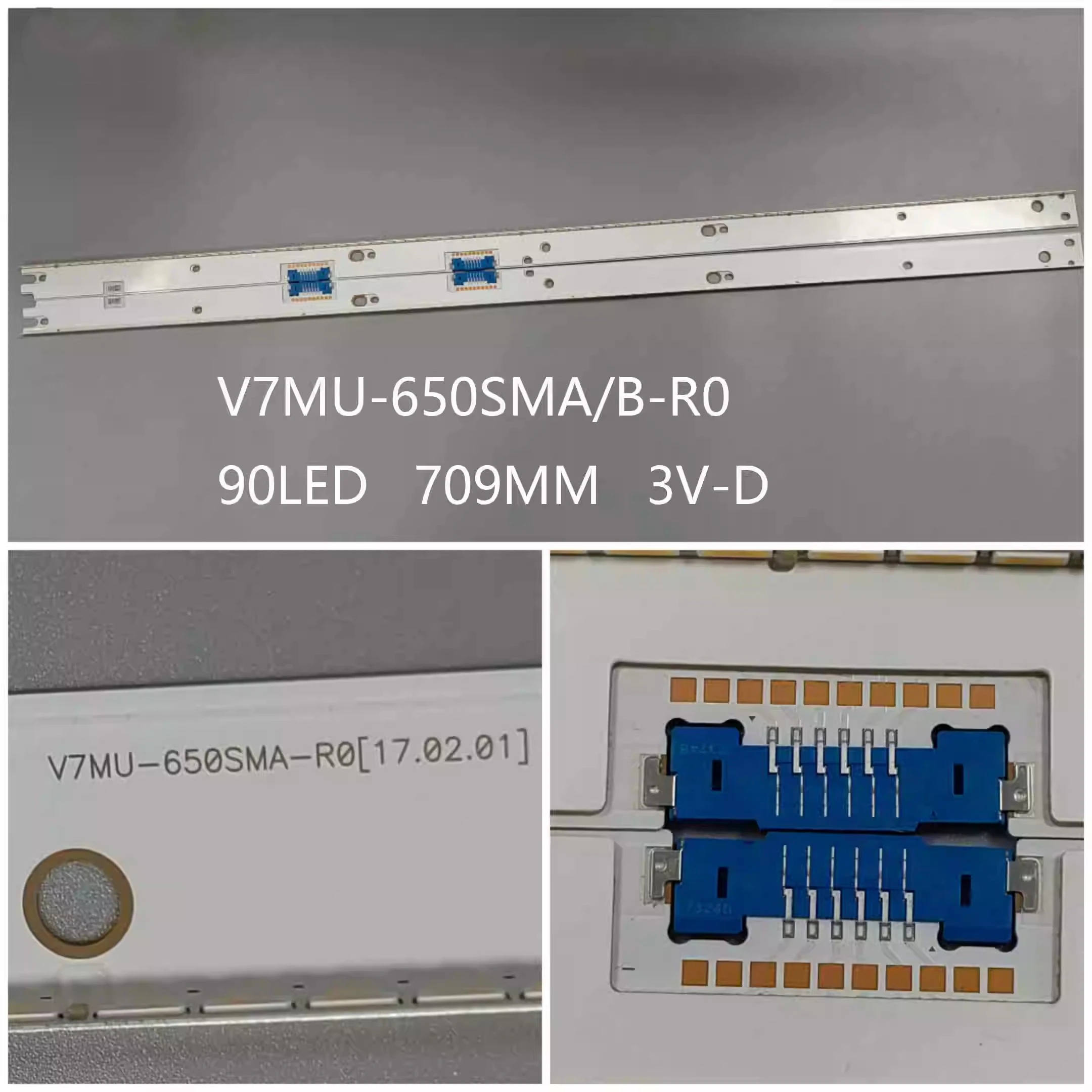 

LED backlight strip 90 lamp For UN65MU8000 UN65MU800D UN65MU8500 V7MU-650SMA-R0 650SMB BN96-42351A 42352A 42353A 3v/led