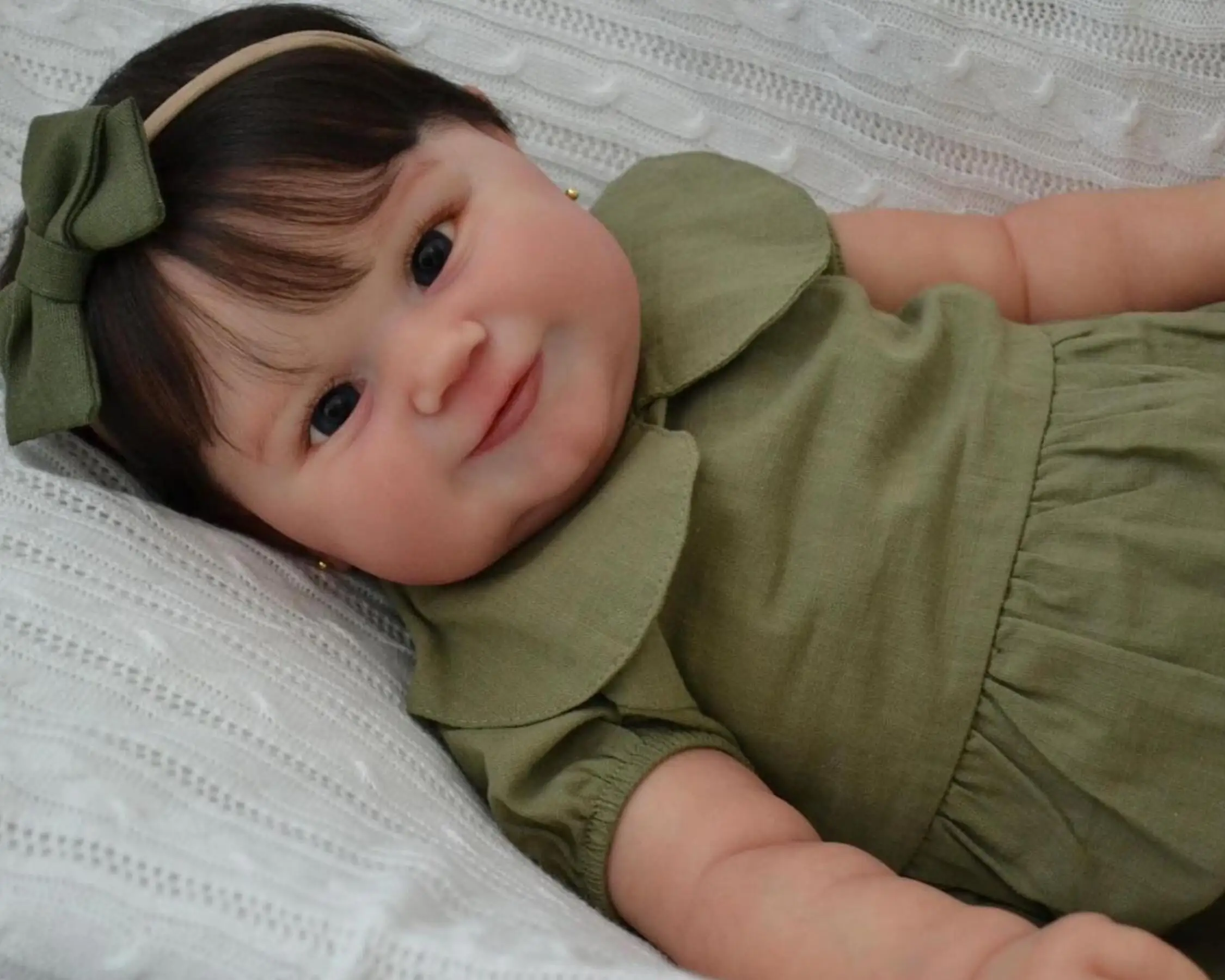 BZDOLL 50 CM 20 INCH Full Vinyl Body Reborn Girl Baby Doll Toy 3D-paint Skin With Vein Maddie For Girl Princess Toddler Lifelike