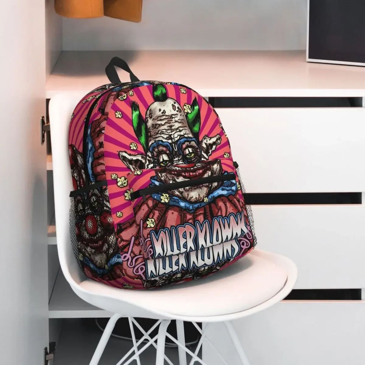 

Killer Klowns From Outer Space Student Backpack School Bag Hiking Travel Daypack for Boys Girls Fashion Bookbag Shoulder Bags
