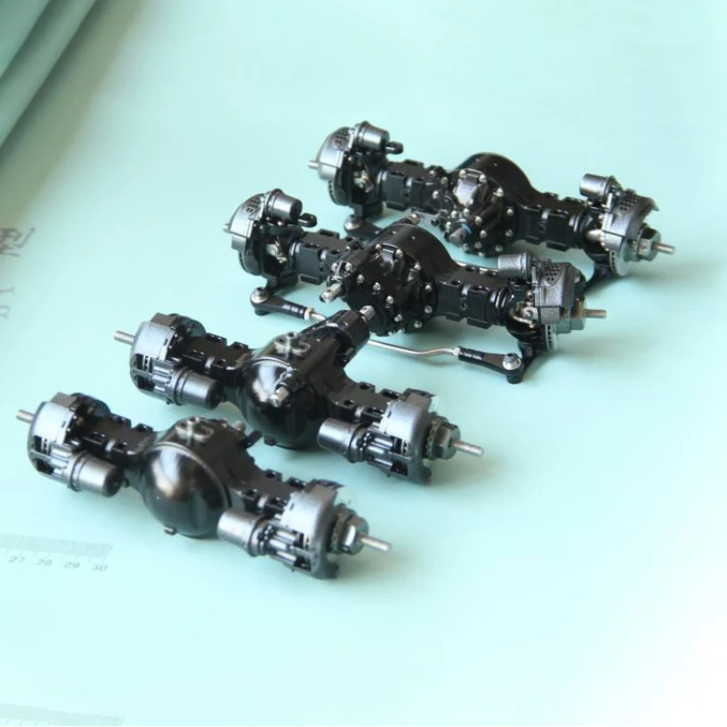 1/14 RC Camion In Metallo 4x4/6x6/8x8 Anteriore Posteriore Assale di Alimentazione Diff Blocco Simulato Disco Freno per Tamiya Scania MAN Benz VOLVO Parti di Automobili