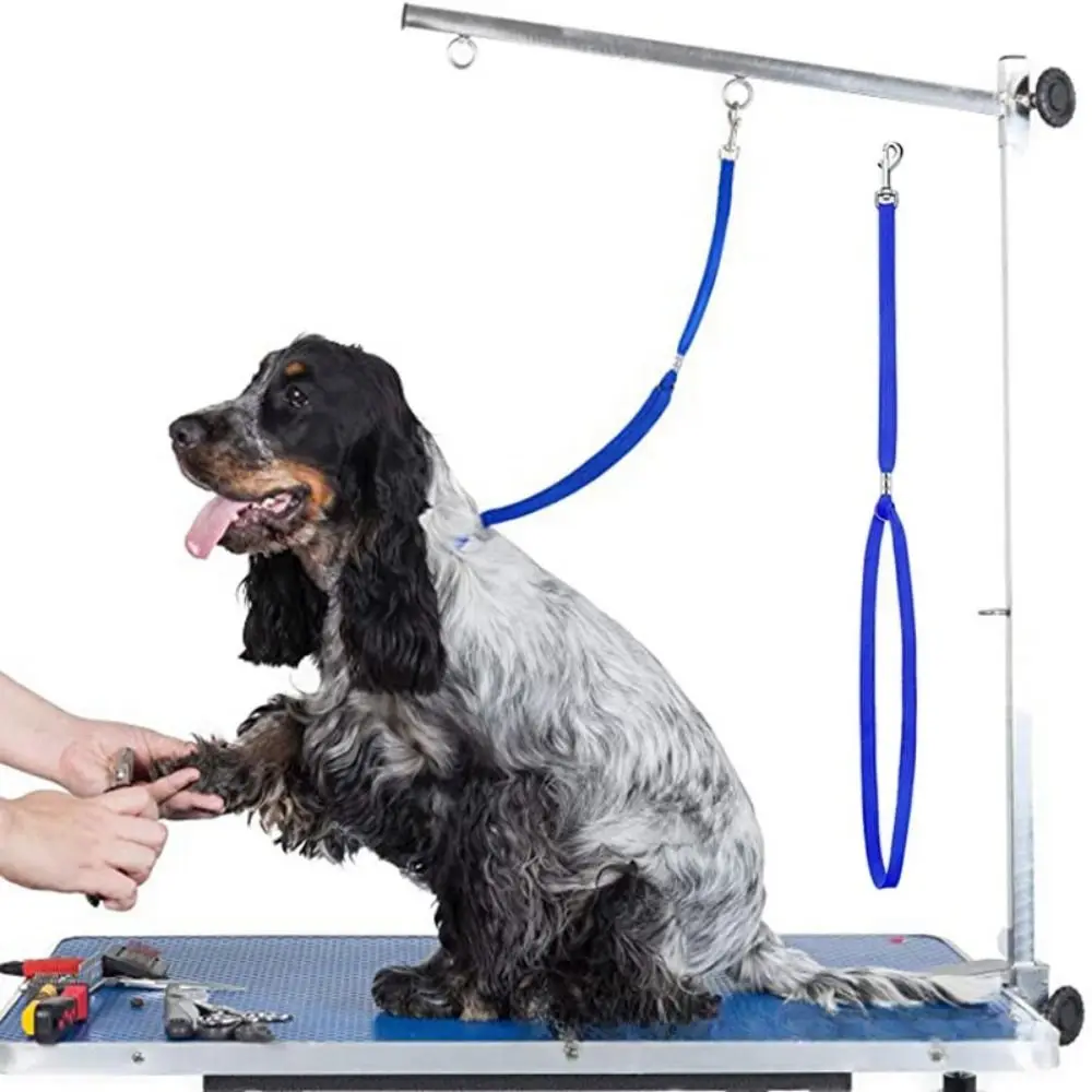 

Nylon Pet Grooming Fixed Rope Puppy Bath Safety Leash Adjustable Pet Loop Lock Solid Color Dog Bathing Strap Traction Belt