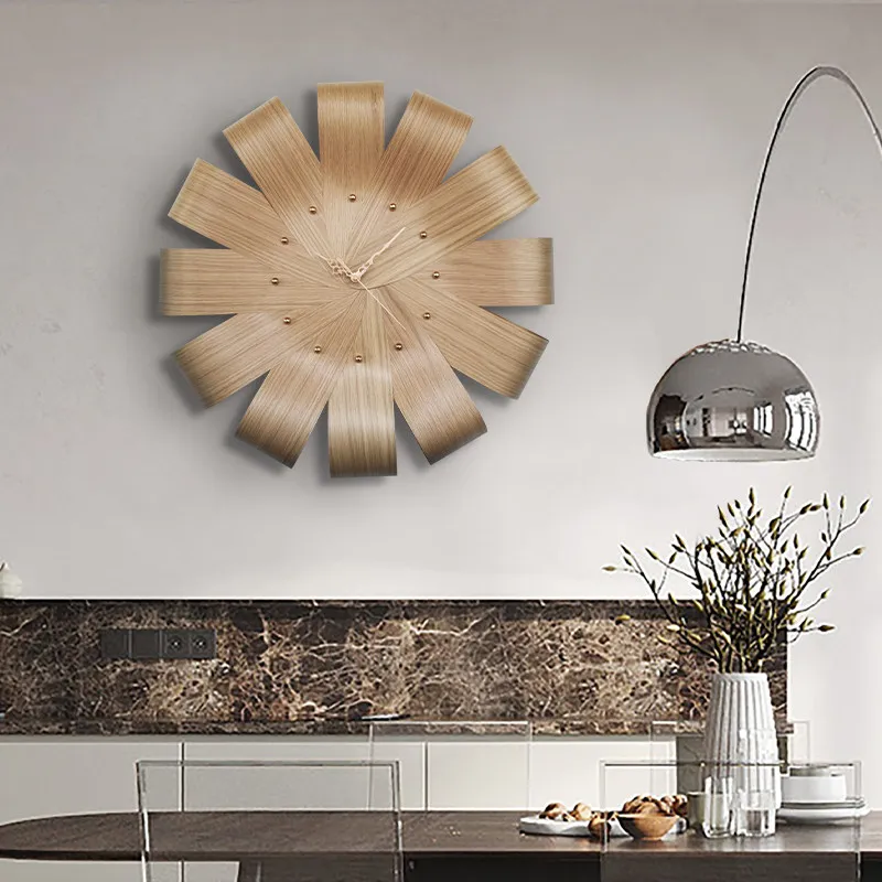 Minimalist Fashion Wall Clocks Living Room Vintage Aesthetic Design Clock Wall Simple Luxury Reloj De Pared Room Decorations