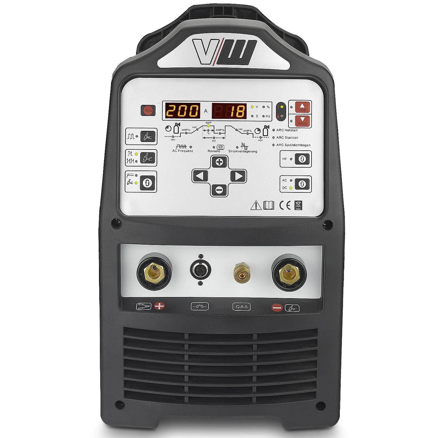 Stahlwerk Vector V241 ACDC WIG-Schweißgerät 200 Ampere WIG MMA Pulse 4-in-1-Aluminium- und Ionenschweißgeräte