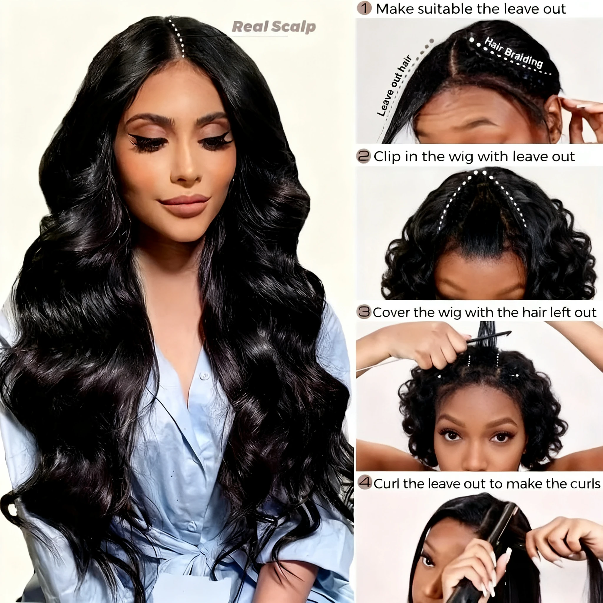 لافيون شعر مستعار 250 الكثافة الخامس جزء شعر مستعار شعر الإنسان الجسم موجة ترقية الخامس جزء شعر مستعار لا ترك الخامس جزء شعر مستعار شعر الإنسان شعر ريمي يوميا