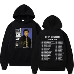 90S Retro Luis Miguel Tour 2024 Graphic Hoodie Men's Hip Hop Gothic Fashion Sweatshirt Casual Oversized Hoodies Street Pullovers