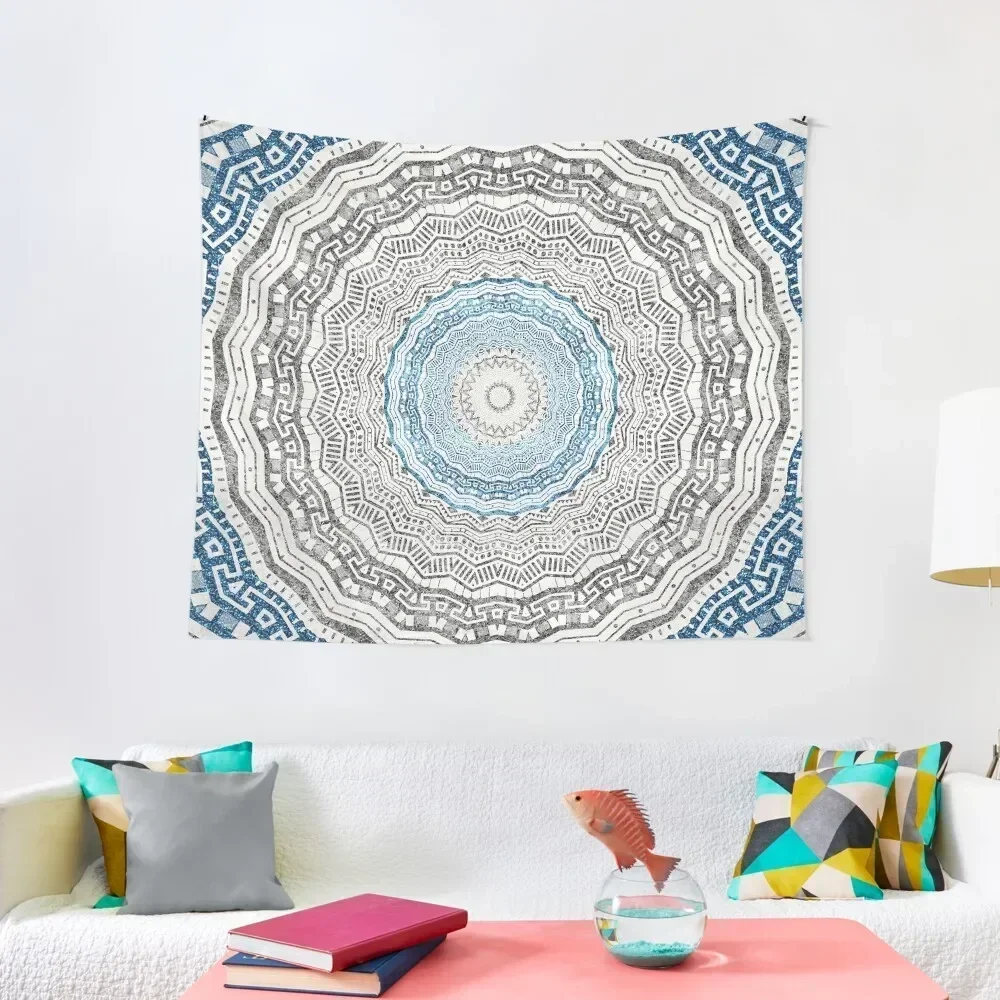 

Geometric Mandala with Glitters Tapestry Nordic Home Decor Decorations For Room Room Aesthetic Wall Decoration Tapestry