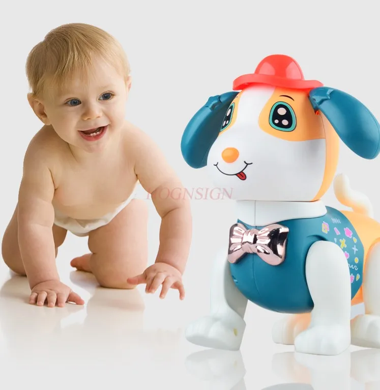 Concierto de música de perro de juguete eléctrico para niños, simulación