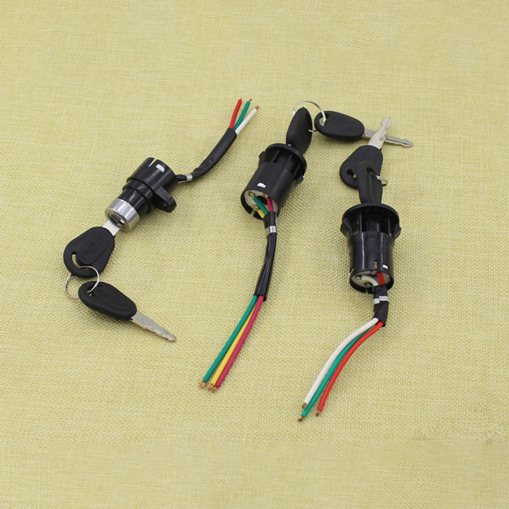 Ebike Ignition Switch Key Power Lock Power Supply Key Start Switch For Electric Scooter eBike Lock with Key Bicycle Accessories