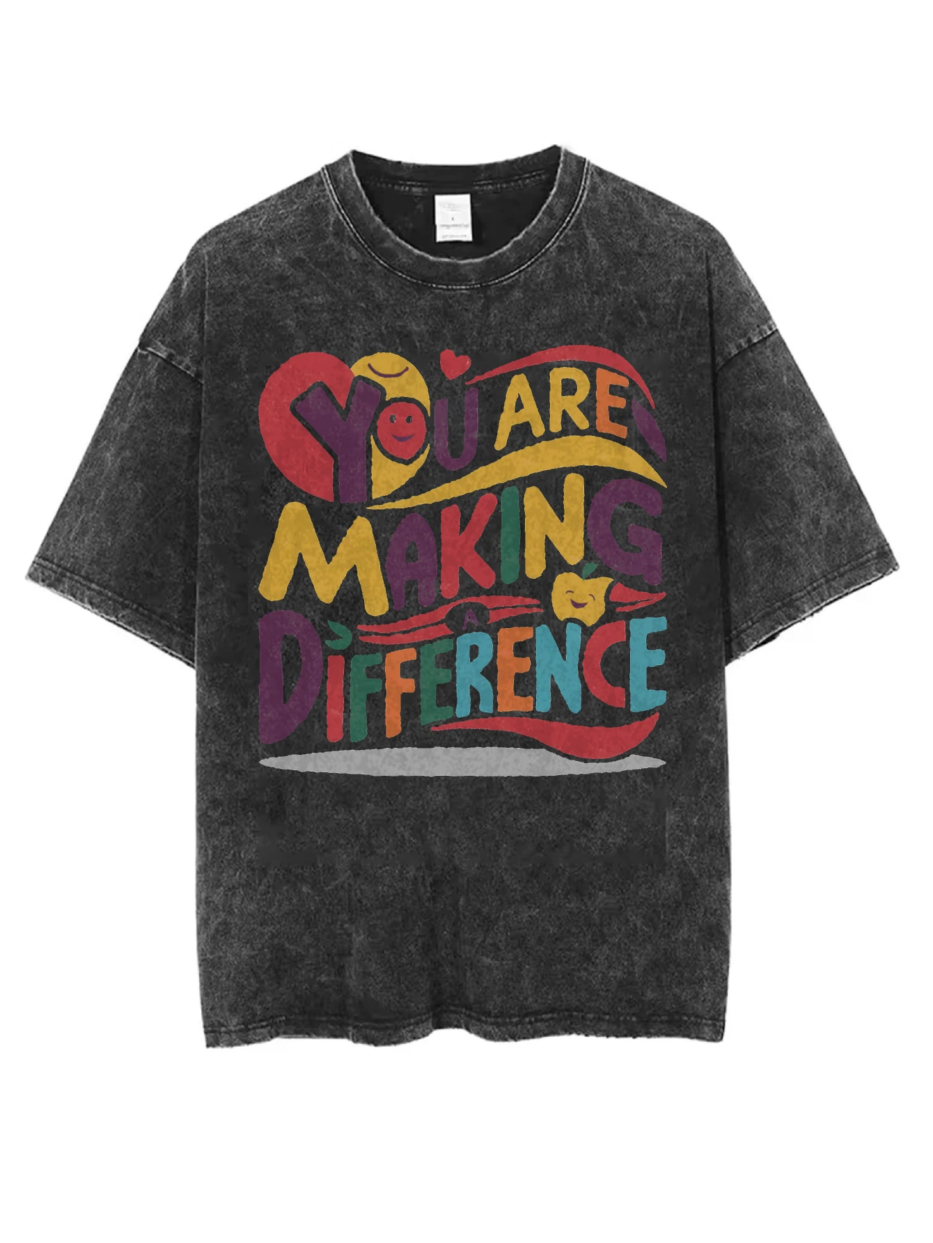 تي شيرت مريح برقبة دائرية ومغسول الأكثر مبيعًا للنساء والرجال فضفاض مناسب بطباعة الهالوين باللون الأسود طراز كاجوال للشتاء