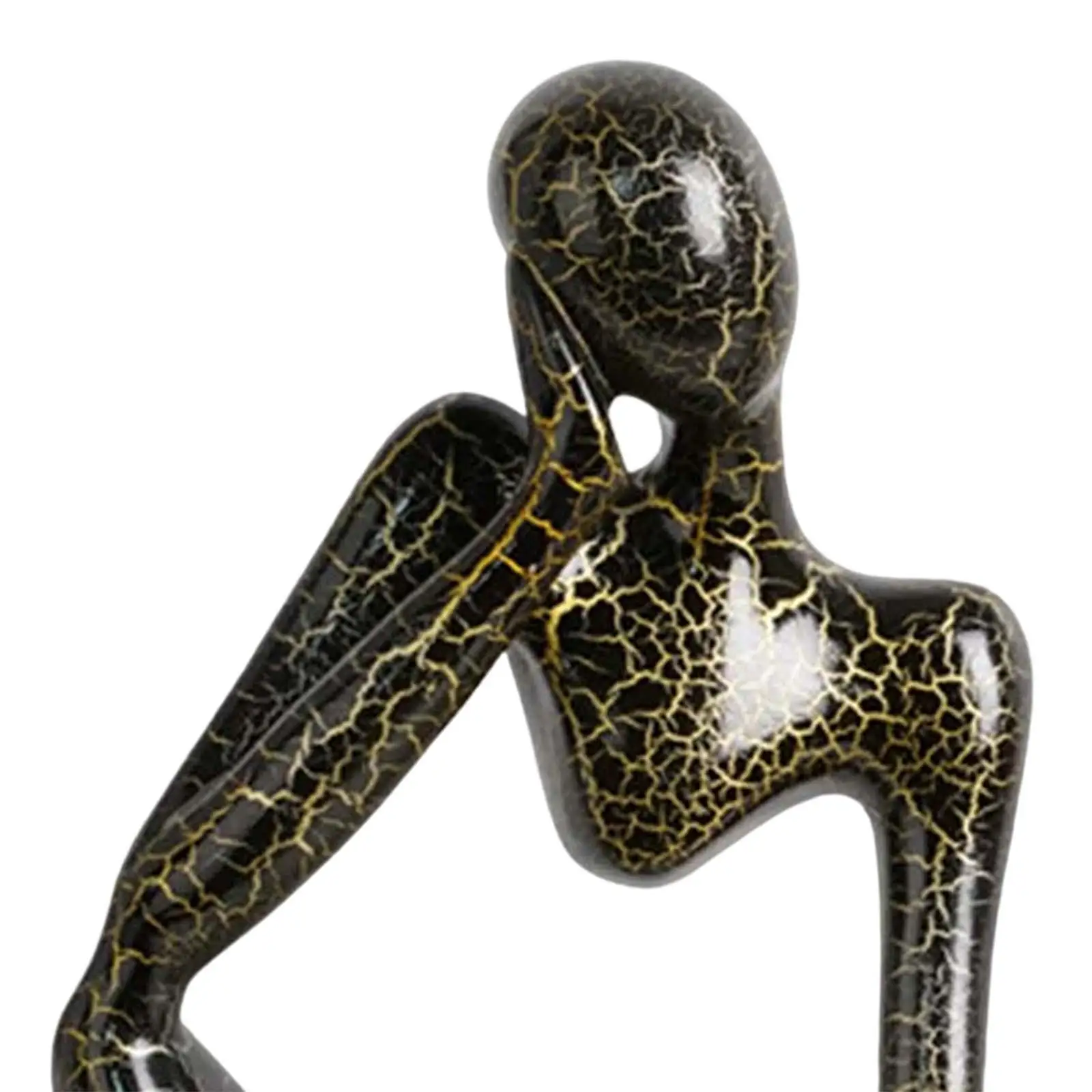 Abstract Thinker Statue Figurines Sculptures for Coffee Table Porch Shelf Ornament