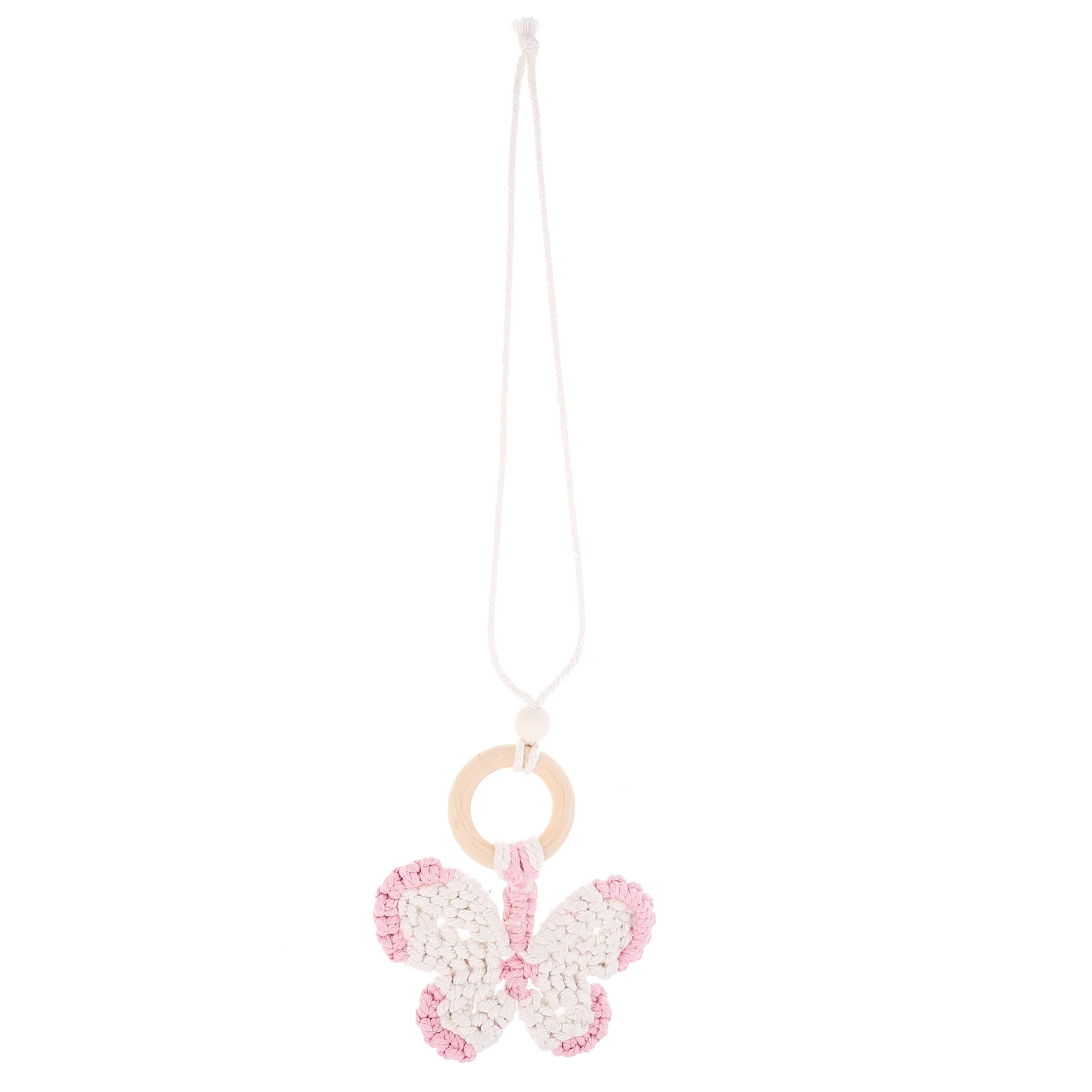 

Butterfly Car Hanging nament Purple White Rearview Mirror Decoration Home Accessories Lightweight Easy Installation
