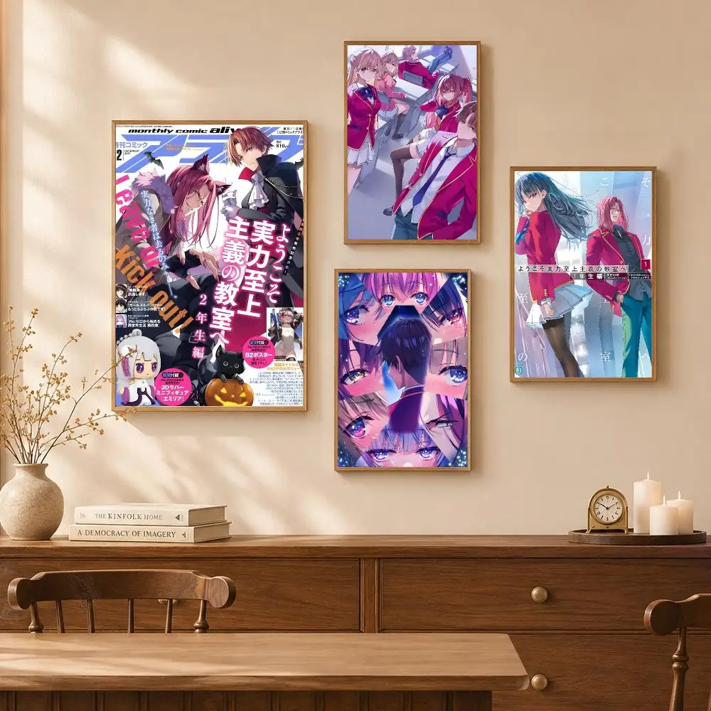 School Anime C-Classroom Elite Poster Self-Adhesive Wall Art Poster HD Waterproof PP Bedroom Cafe Gym Home Decor Gift