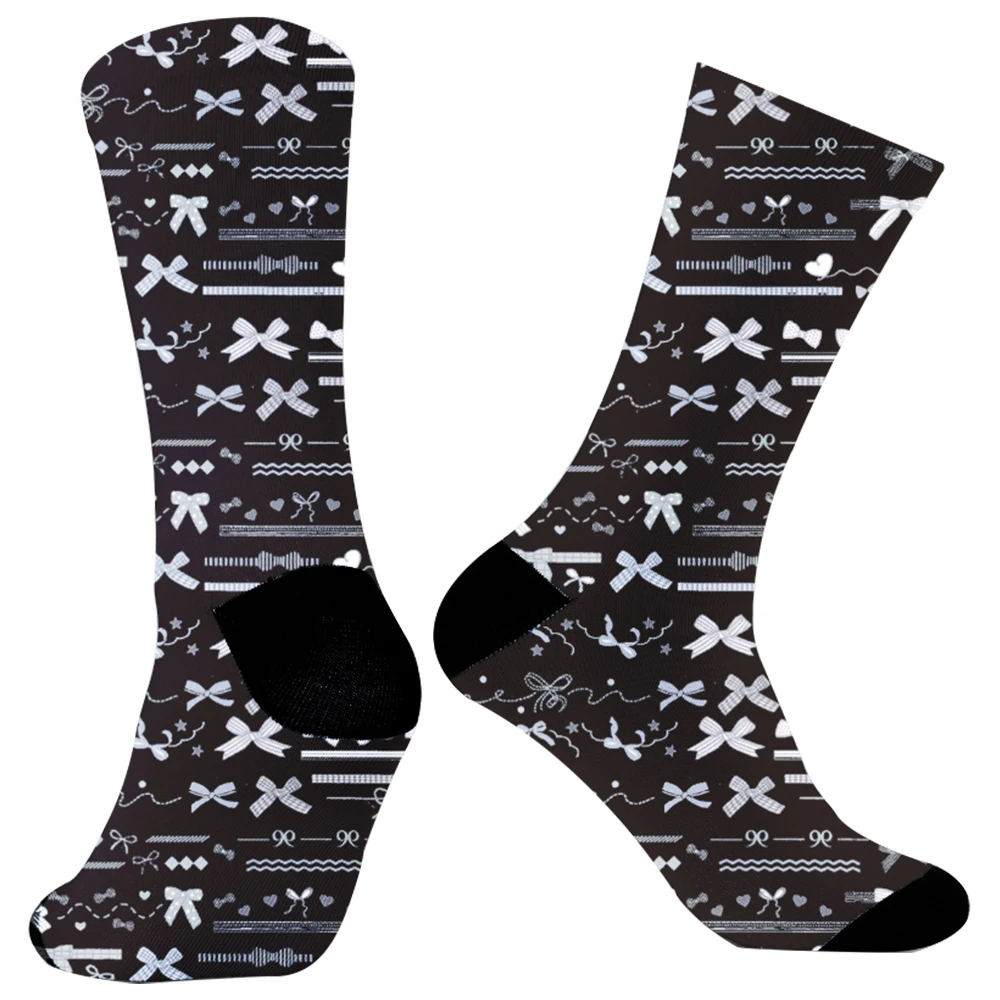 Classic Retro Head Print Casual Socks 2024 New Fashion All-match Breathable Business Simple Comfortable Socks