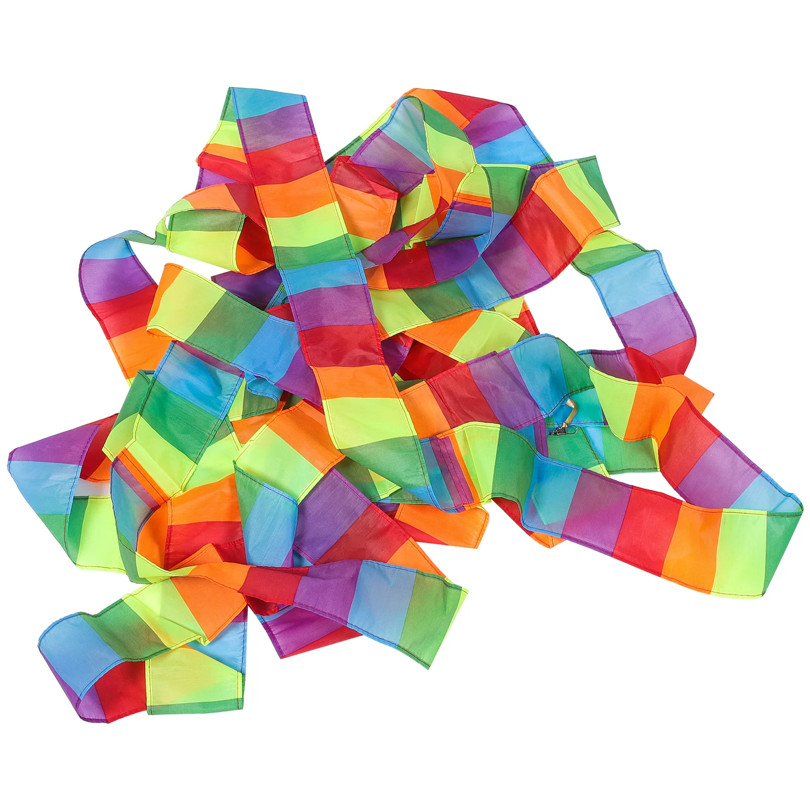 

2 Pieces Rainbow Kite Tail Colorful Nylon Tail Kite Flying Flying Kites Decor Outdoor Toys Activities Game Streamer