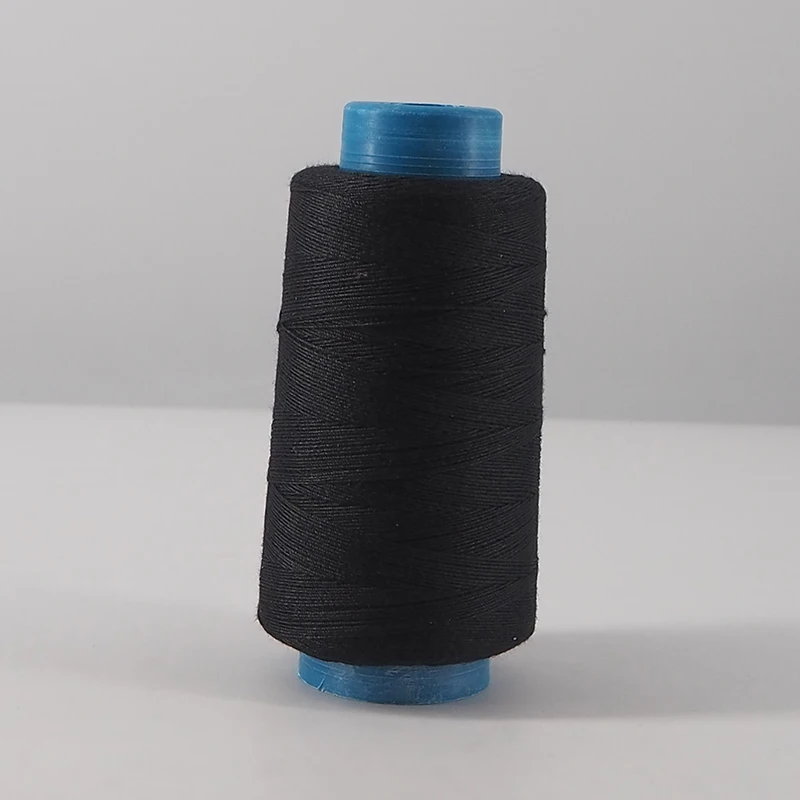 Cotton thread for making feathered hair extensions