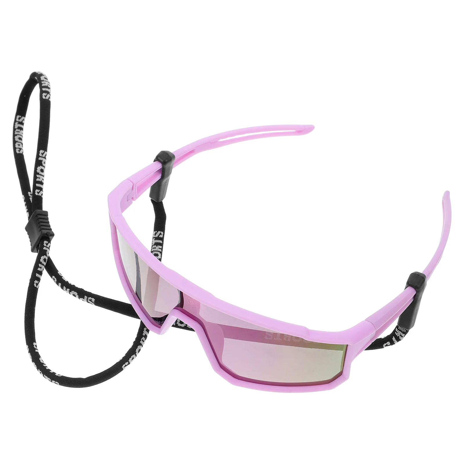

Polarized Sports Sunglasses Uv400 Protector Lightweight Frame Lanyard Outdoor Athletic Eyewear