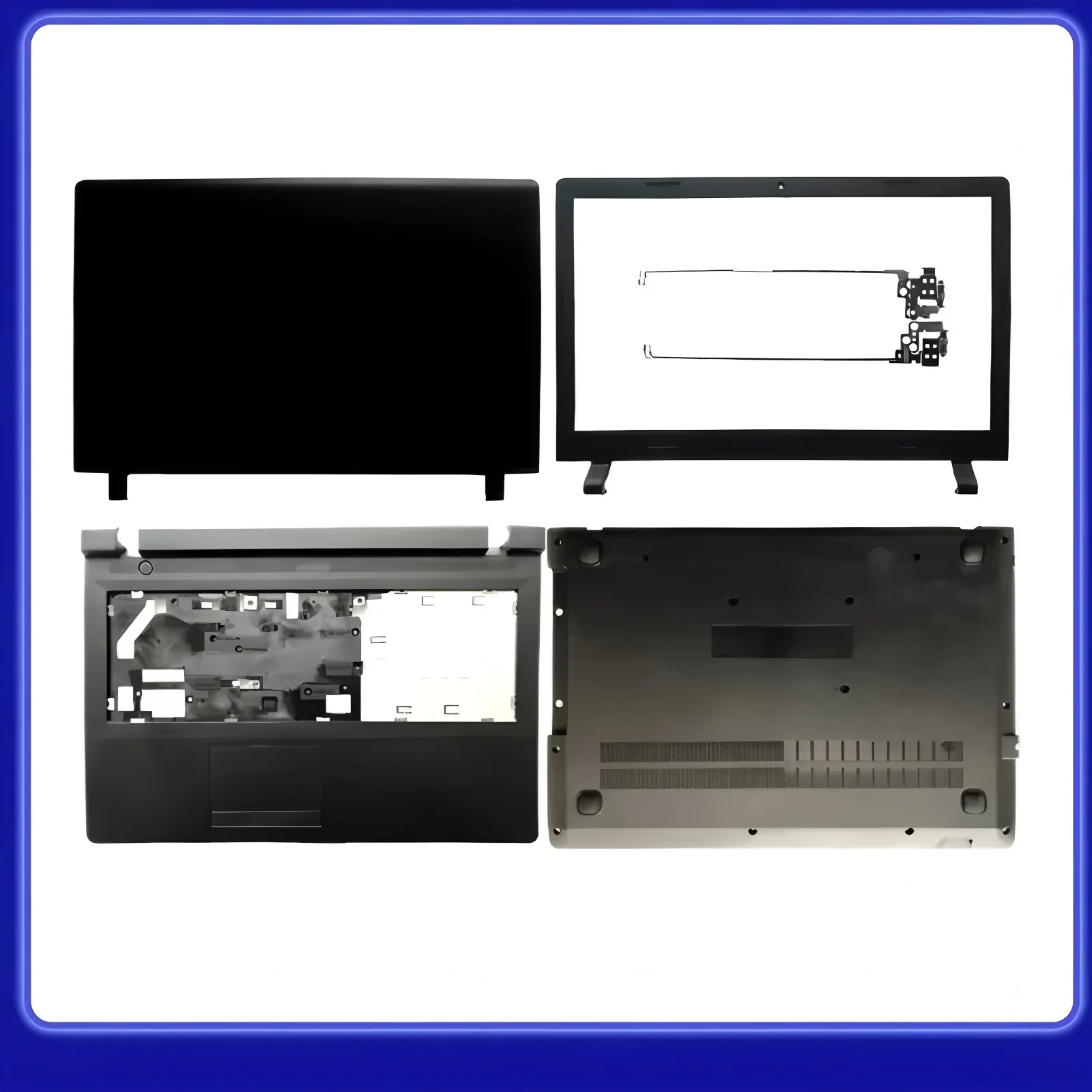 

New For QMXD® 100-15 B50-10 100-15IBY LCD Back Cover / LCD Bezel Cover/Upper Case/Bottom Cover/Hinges