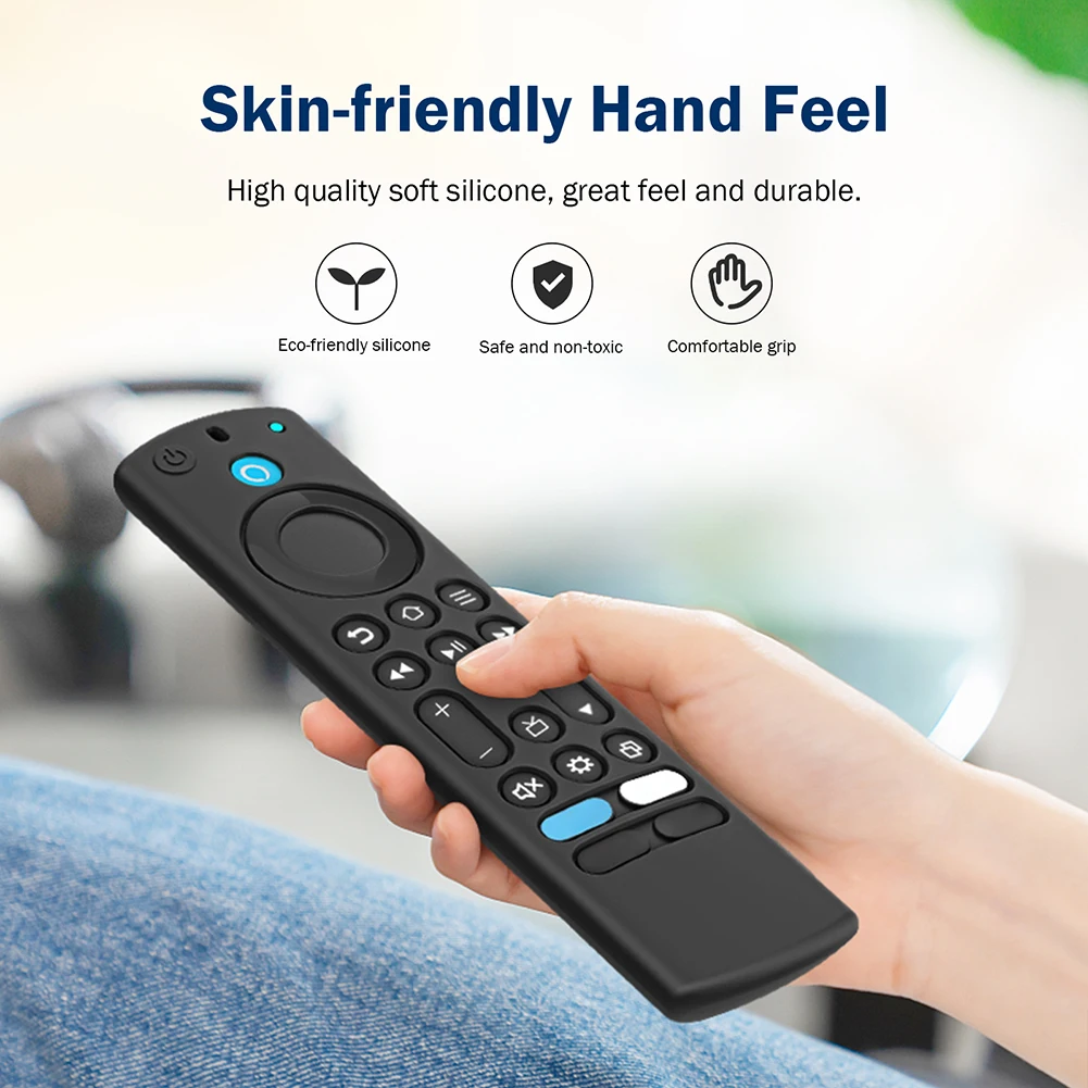 Silicone Voice Remote Cover Shockproof Remote Control Replacement Shell Luminous for Fire TV Alexa Voice Remote Cover