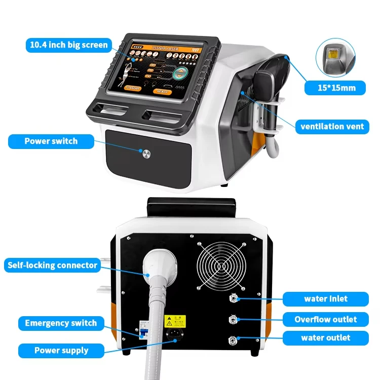 Portable 3 wavelengths diode laser hair removal machine with 755 810 1064nm diode laser