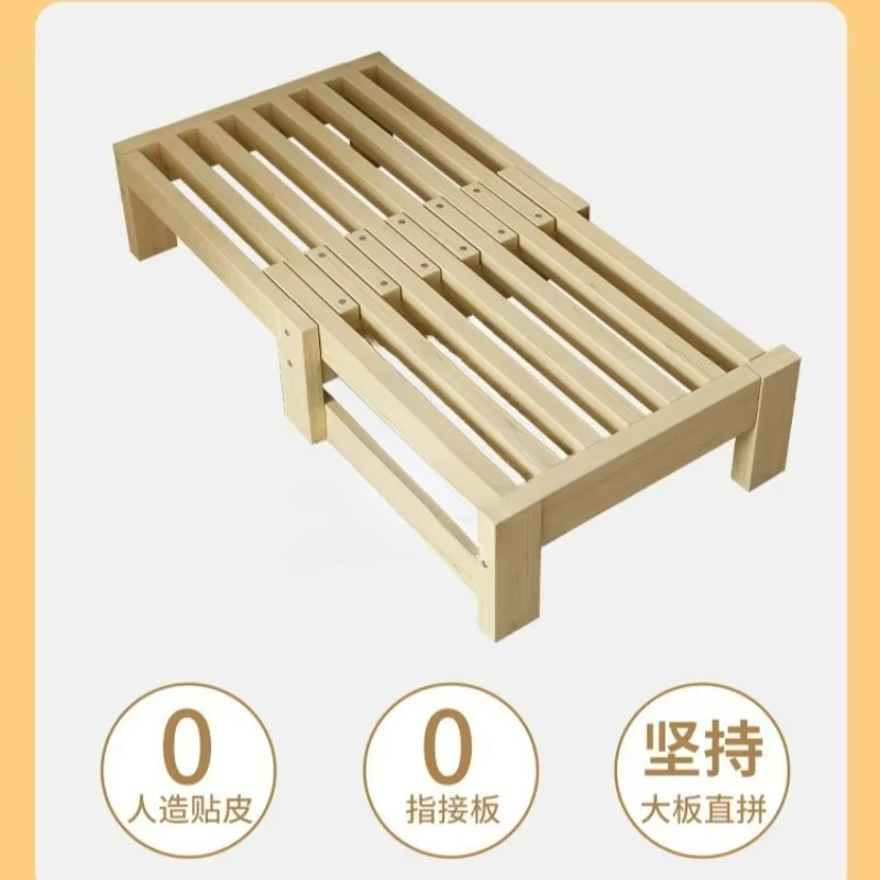 Environmentally Friendly Solid Wood Sofa Bed · Telescopic Pull-out Design · Simple Push-pull · For Small Apartment Living Room