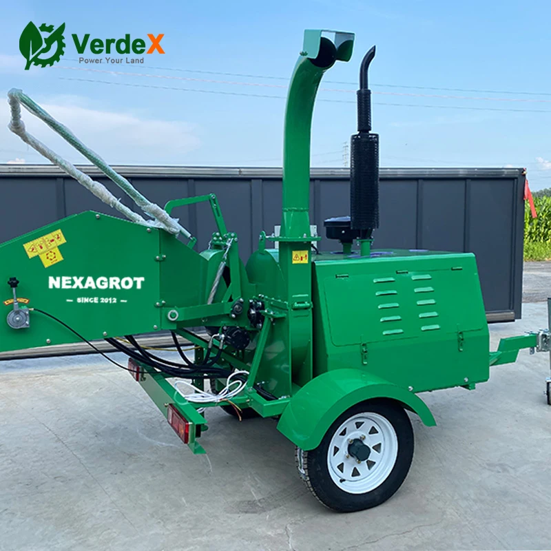 Mobile 15HP  Engine Disc Wood Chipper GS150 with Easy Operation for Estate Maintenance