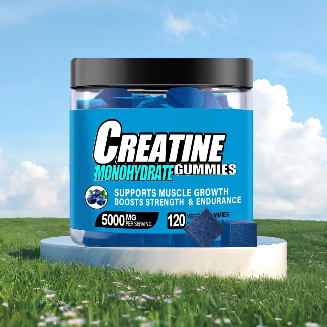 

Creatine Monohydrate Gummies for Men & Women, Creatine Monohydrate Chewables for Muscle Strength, Muscle Builder 120 CT