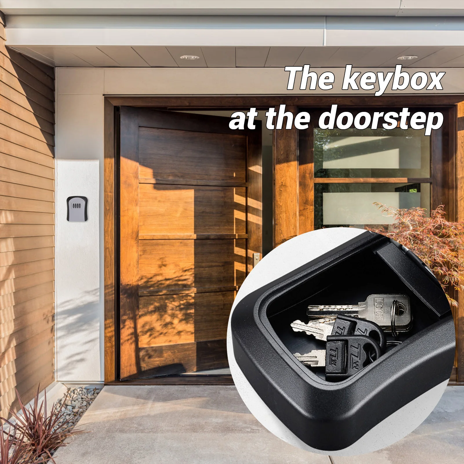 صندوق تخزين المفاتيح الآمن على الحائط، صندوق قفل أمان للشقة، صندوق تخزين مفاتيح احتياطية للمنزل الاحتياطي