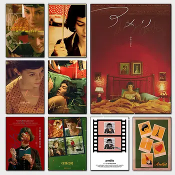 法國浪漫電影《天使愛美麗》海報,奇幻愛情電影帆布印刷牆面藝術裝飾掛畫,家居房間裝飾 10 最佳銷售 法國海報 - №5