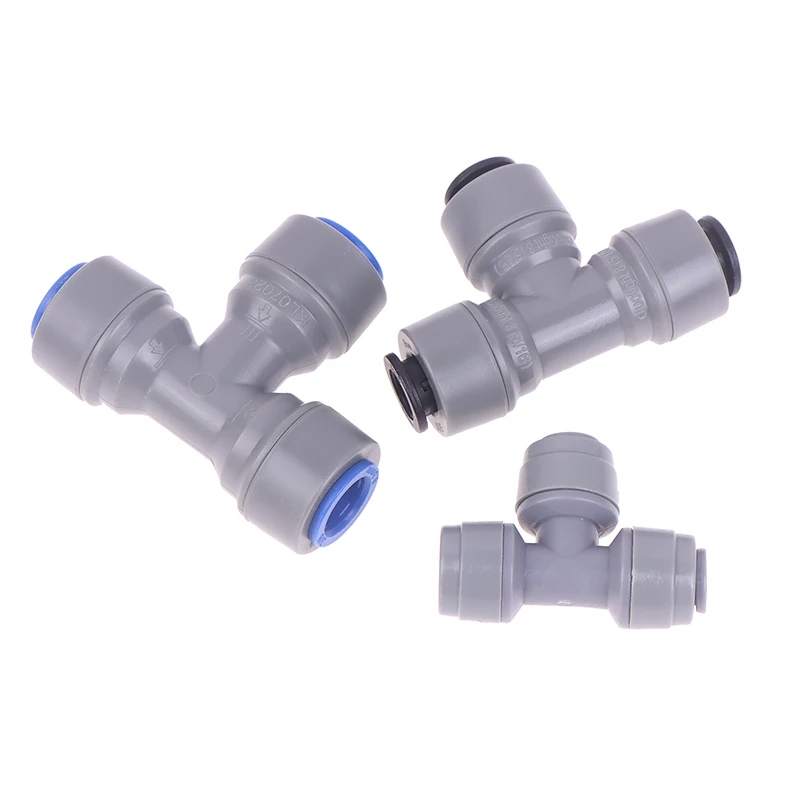 Plastic Tee Quick Connect Pipe Hose Connector Push In Fitting 6.35/8/9.5mm Tee Piece Beer Brewing Homebrew Parts