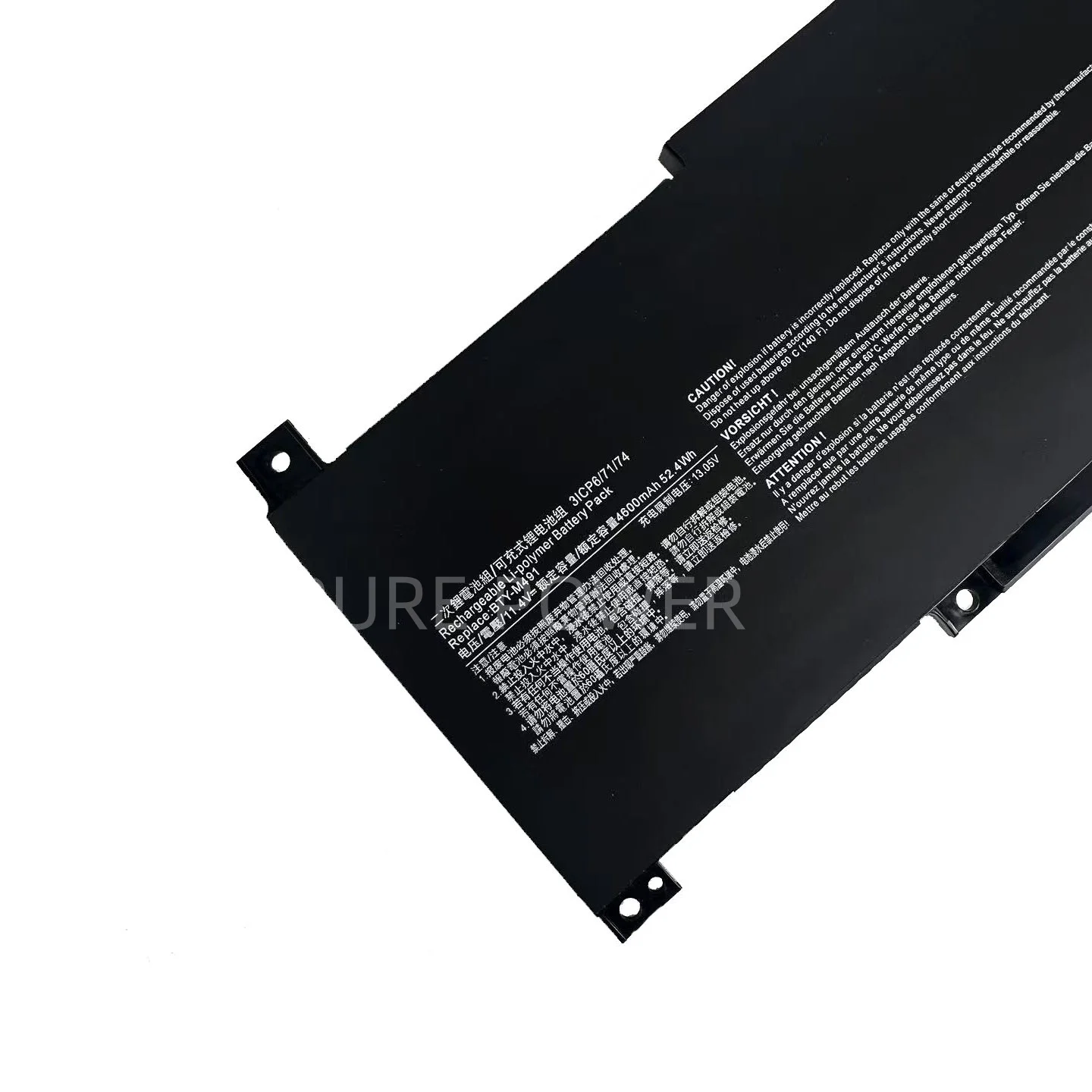 New Laptop Battery BTY-M491 11.4V 52.4WH 4600mAh High Quality For MSI Modern 15 A10M A10RD A11M A4MW A10RAS A10RB