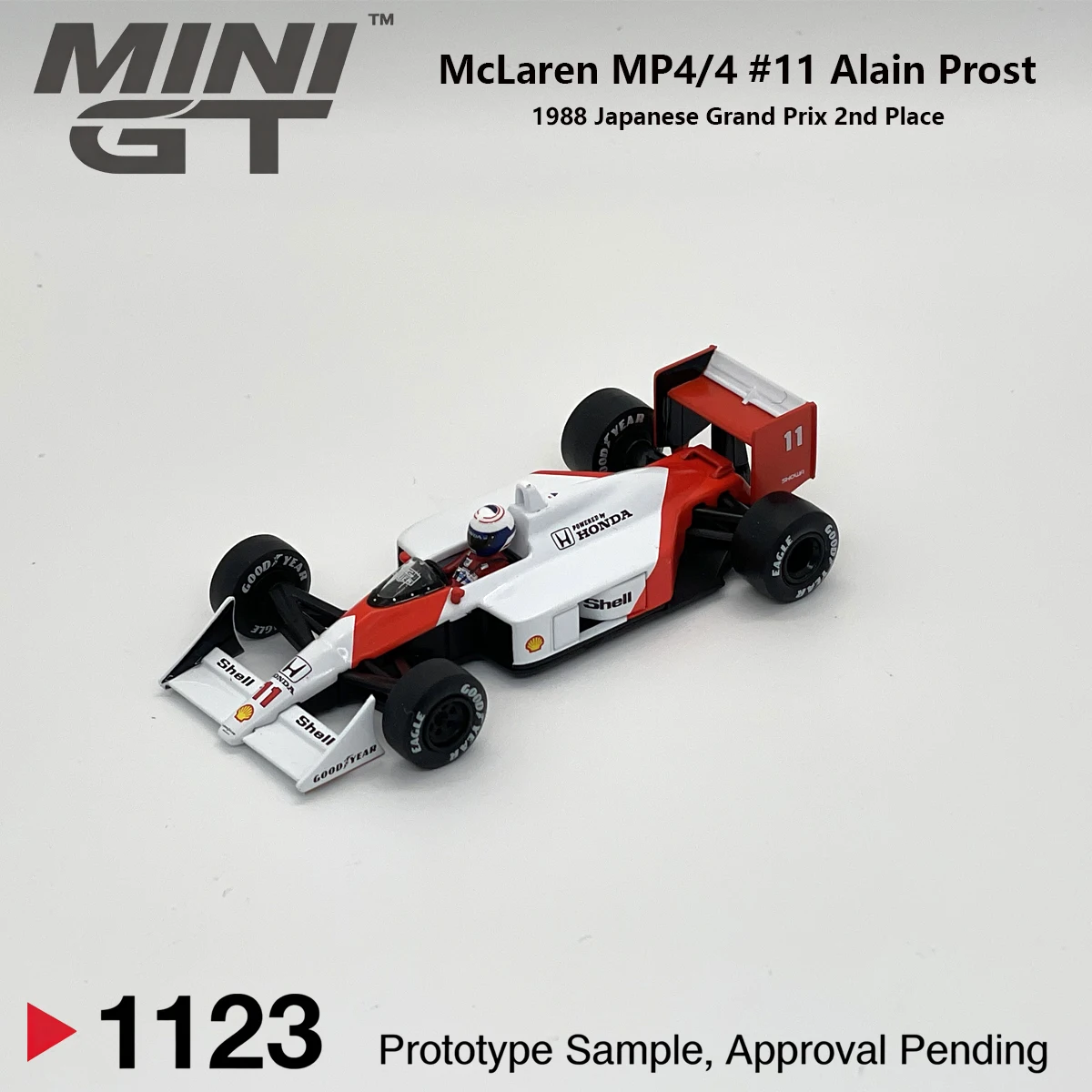 Ready To Ship McLaren MP4/4 Alain Prost #11 MiniGT 1123 1:64 1988 Japan GP Classic F1 MGT01123 Diecast Car Model in Stock