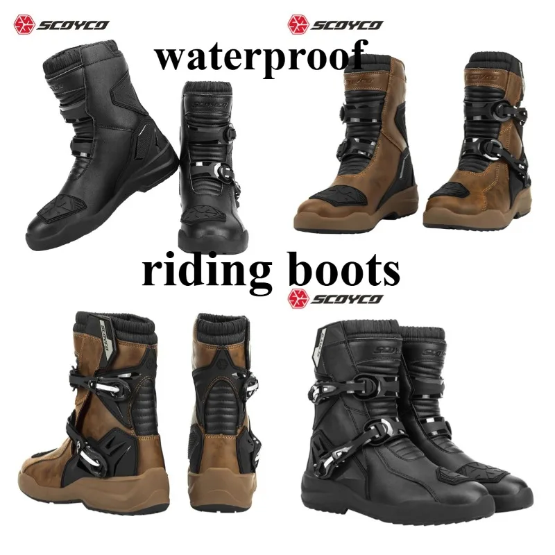 

Saiyu Motorcycle Anti-drop Riding Shoes Wear-resistant Waterproof Breathable Pull Boots Protective Off-road Equipment Men