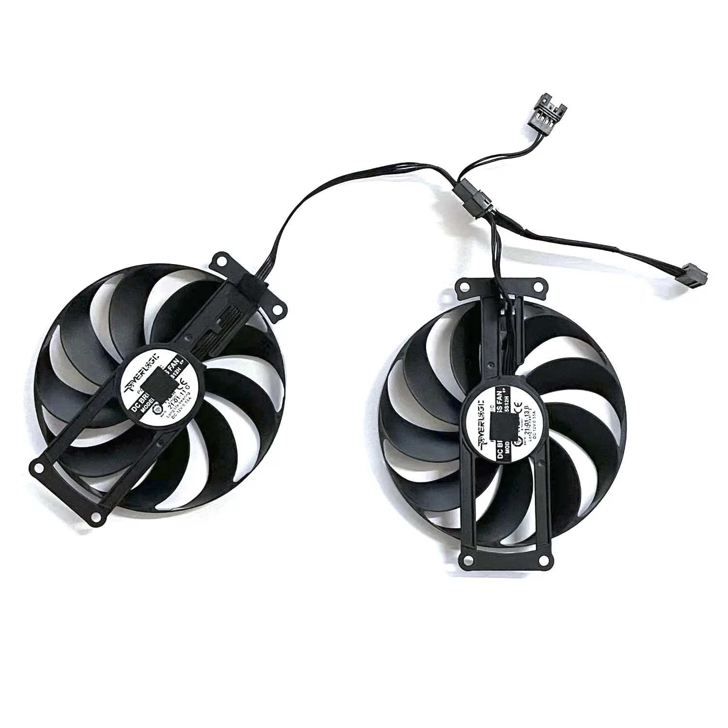 Ventilador GPU Original Adequado para ASUS, Dupla RTX 3050 3060 3060TI Mini GTX 1650 1660S Mini RX 6400 6500XT, Novo