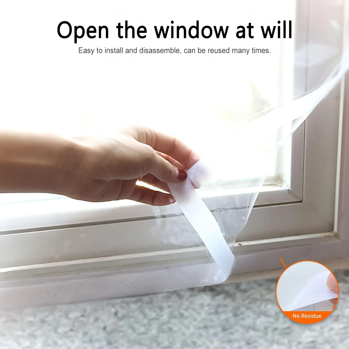 63 in. x 63 in. Indoor Window Insulation Kit for Winter Keep Cold Out